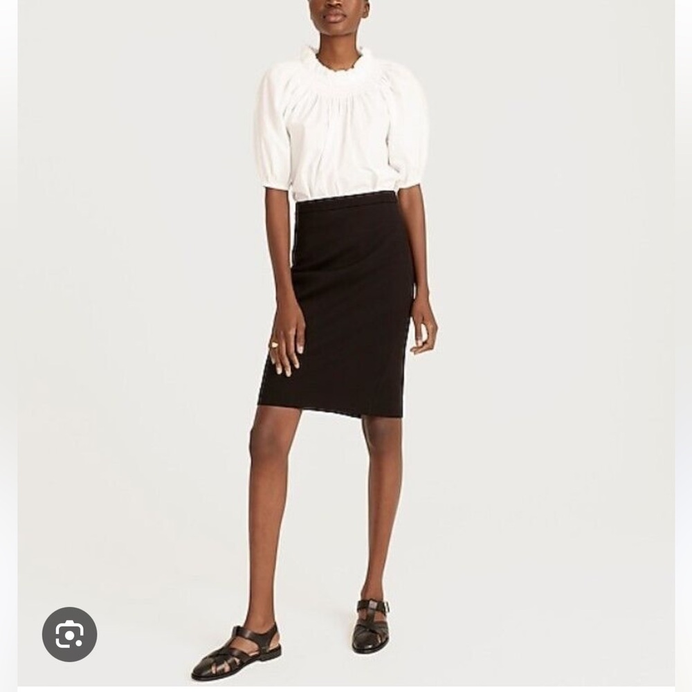 J.Crew NWT No. 2 Pencil Skirt Stretch Twill. Black. Size 2 - Picture 12 of 12